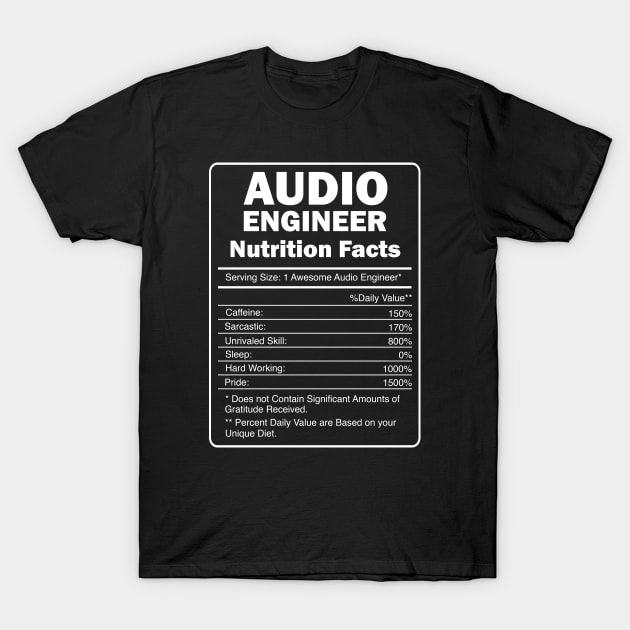 Sound Engineer Art For Audio Music Production T-Shirt by USProudness